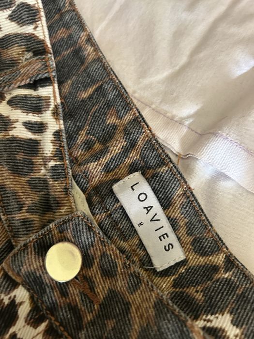 Леопардови  дамски дънки