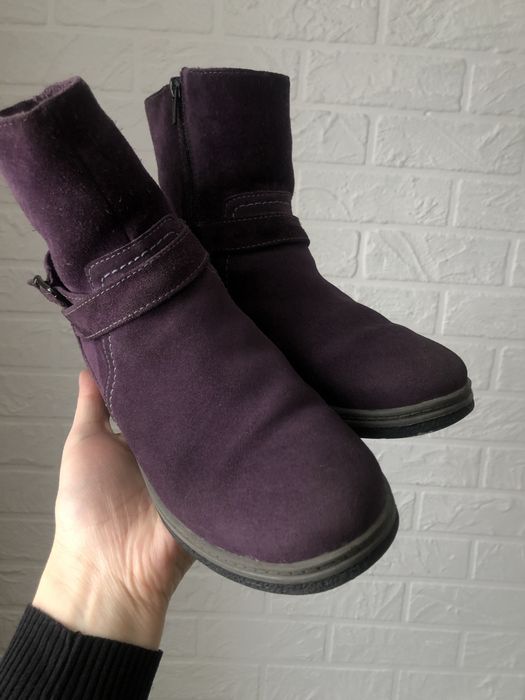 Сапоги из натуральной замши.