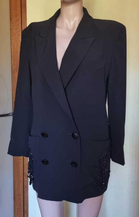 Sacou vintage, de eveniment, marimea 44 it (M), lana 100%, captusit