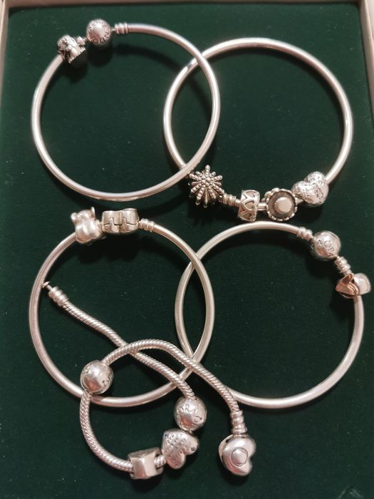 Lot Pandora bratari charm-uri argint 925