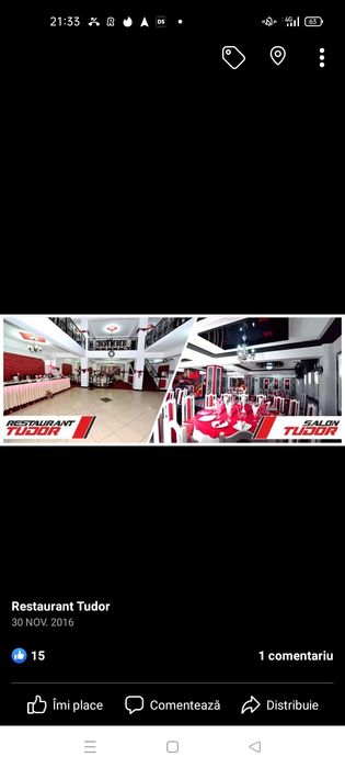 Restaurant Tudor. Citeste cu atenție!Saloane pentru evenimente