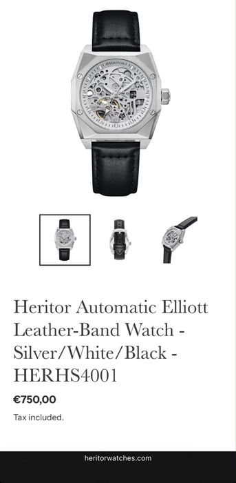 Часовник Heritor Elliott Skeleton Miyota 8N24