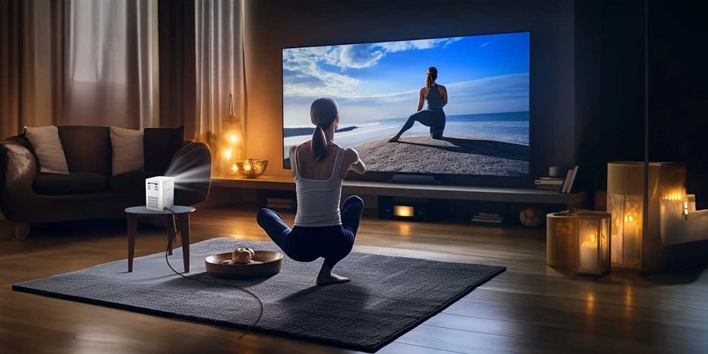 Проектор 4K Мини Wi-Fi - Домашно кино навсякъде!