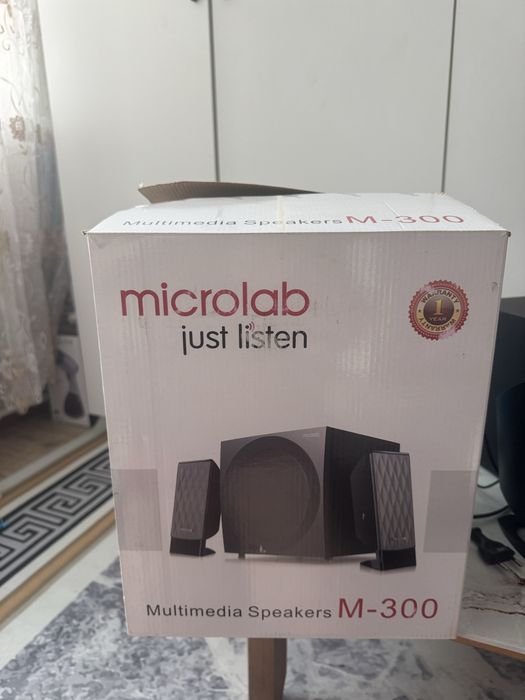 Колонки Microlab M-300 2.1 (сабвуфер + 2 колонки)