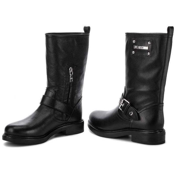 %ПРОМО%до 31.01!LOVE MOSCHINO № 40 – Дамски ботуши от естествена кожа