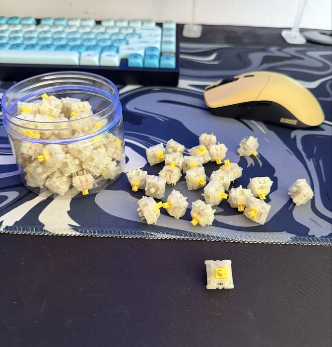Суичове Gateron Milky Yellow Pro V2 70 броя