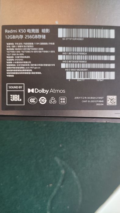 K50 gaming edition 12/ 256 GB qualkom snabdrakon 8gen1