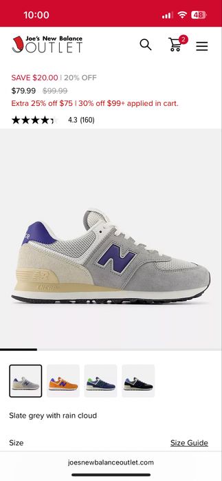 Кроссовки New Balance 574
