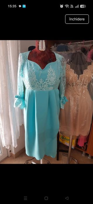 Rochie eleganta turcoaz