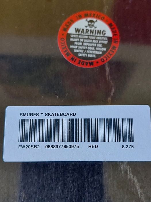Supreme Smurfs Skateboard Red FW20