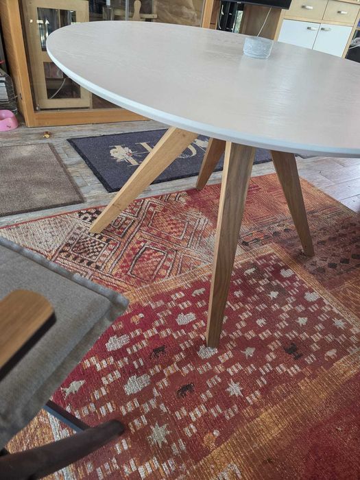 Set dining  NATÜRLICH –masa rotunda + 6 scaune  DEMI AQUA