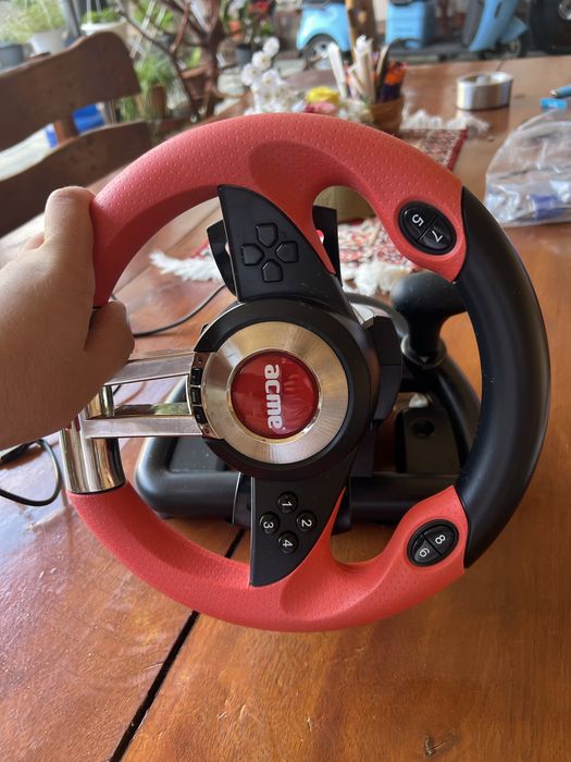 Vand volan gaming acme rs racing wheel 180grade cu pedale
