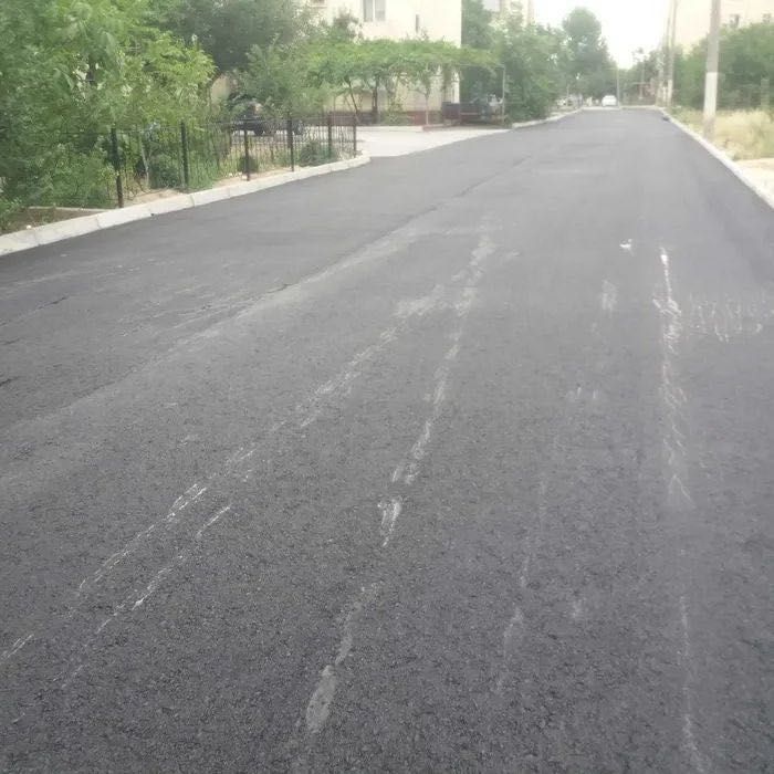 Асфальтирование территории.