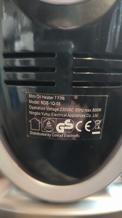 Calorifer electric pe ulei - 7 elemenți