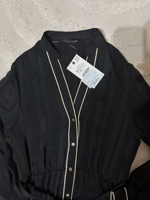 Rochie plisata cu curea, marimea M