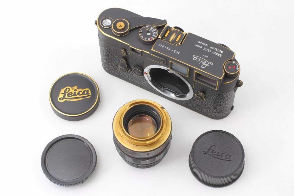 Рядък реставриран филмов фотоапарат Leica M3 35mm 50mm F1.4 обектив