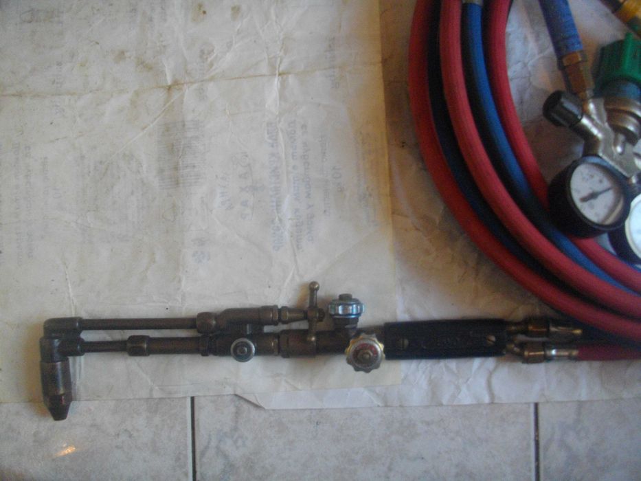 Ацетиленова оксиженна горелка рамена Редуцир вентил кислород ацетилен