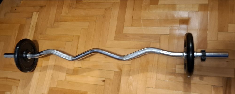 Gantere si haltere, bara ondulata, banca antrenament