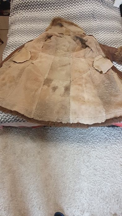 Кожено дамско палто