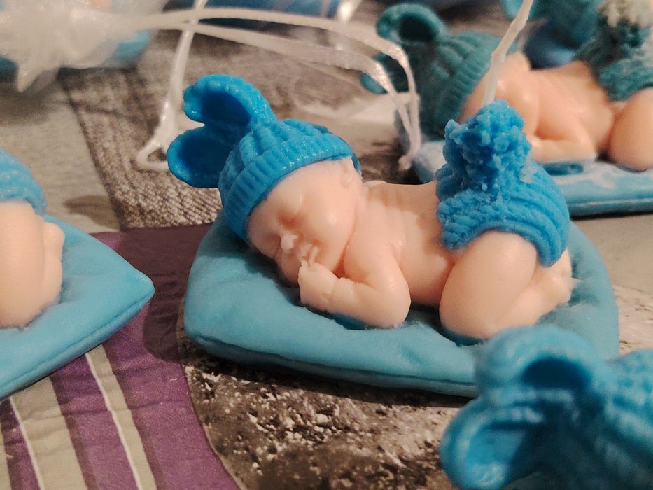 Marturii botez,nunta din ceară naturală de soia și ulei parfumat