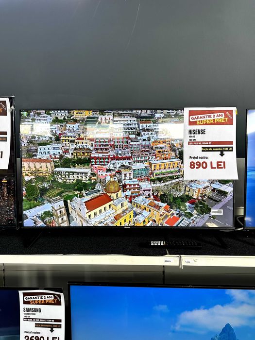 Televizor Smart Hisense 40A4Q, 100cm, FULLHD, GARANTIE 2 ANI