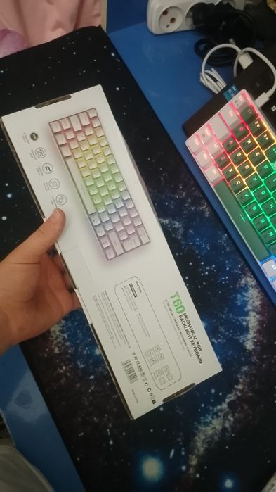 T60 Mexanik Klavaitura | RGB | USB | Yaxshi holatda