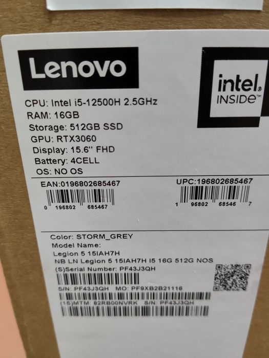 Lenovo Legion 5 15IAH7H