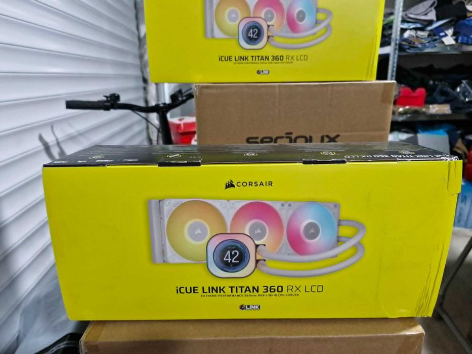 Cooler CPU Corsair icue LINK Titan 360 RX Lcd Aio, 360mm, Rgb, racire cu lichid