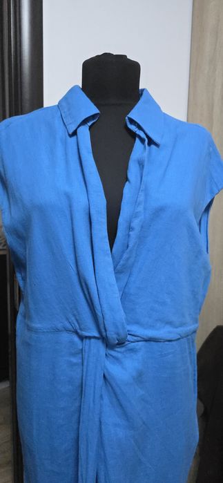Rochie MANGO din in – nouă cu etichetă, culoare superbă
