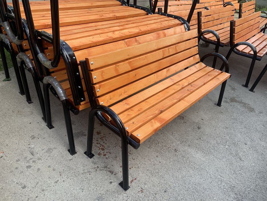 Banca parc stradala/odhina cosuri gunoi