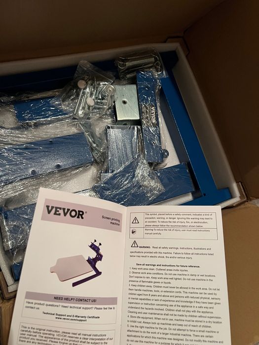 Машина за ситопечат, 1 цвят, 1 станция