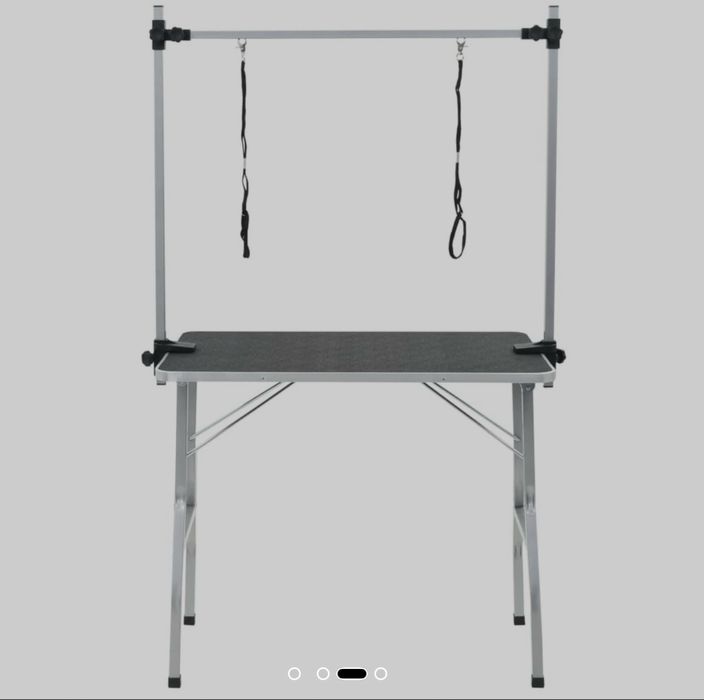 Masa toaletaj animale, Otel inoxidabil, 105 x 61,5 x 160 cm