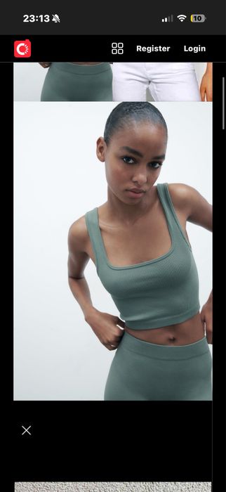 Спортен комплект: клин и топ