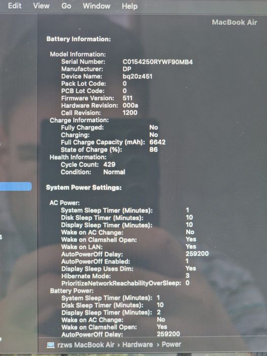 Macbook Air 2015 - i5 1,6 ghz - 8 gb ram - SSD 256 gb