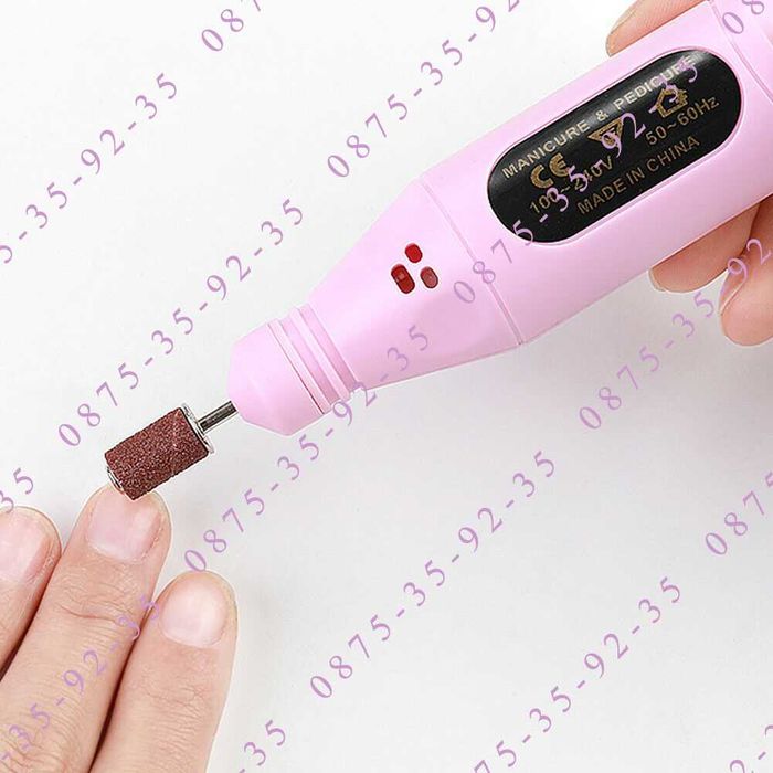 Електрическа пила-писалка за нокти, маникюр педикюр. Мощен Дремел 220V