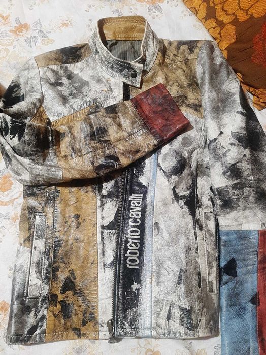 Кожено яке Роберто Кавали