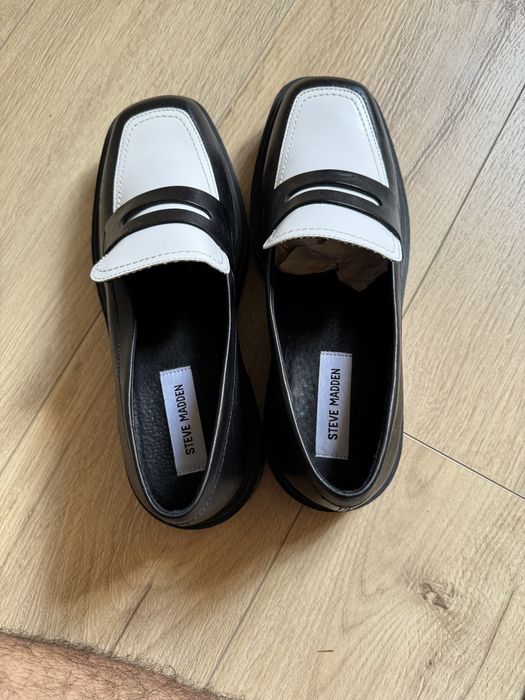 Обувки Steve madden черно с бяло