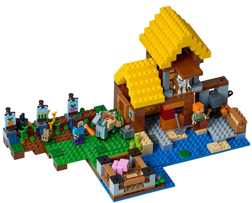 Конструктор Майнкрафт фермерский котедж 560 деталей аналог Лего Lego