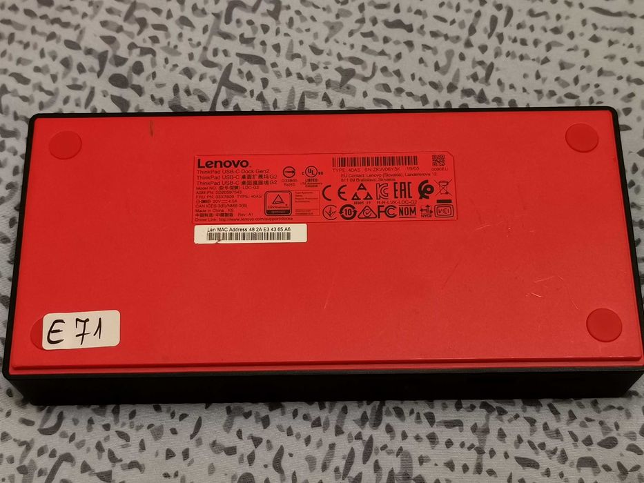 Lenovo Dock ThinkmPad USB-C Gen2 fuctional si cu incarcator