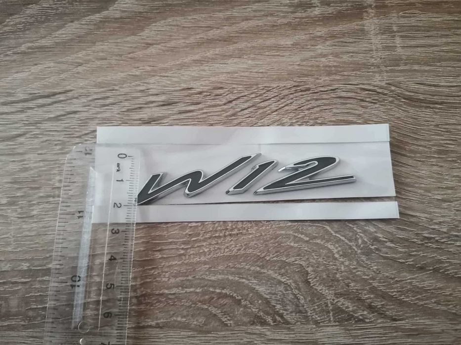 черна метална емблема W12 за Bentley