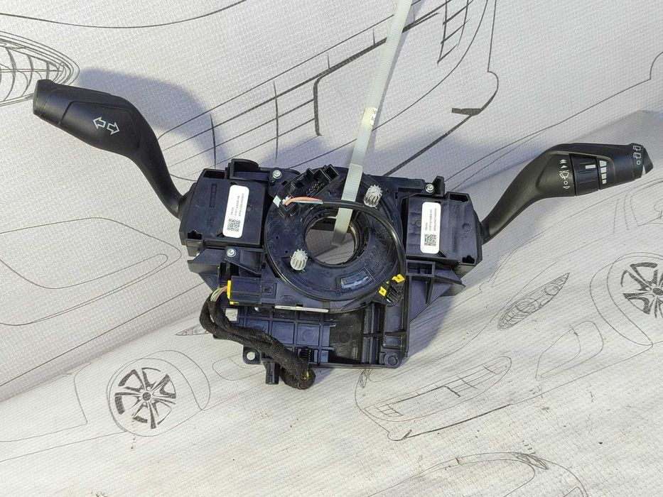 Ansamblu manete comenzi volan + spiră Ford Focus AV6T13335AB 2012 / [2010-2017] / (5B3)