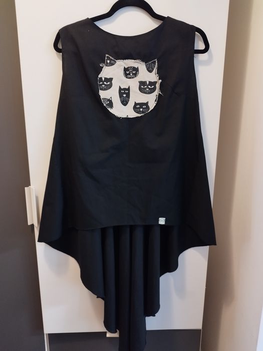 Vand bluza tunica asimetrica, stil casual/goth