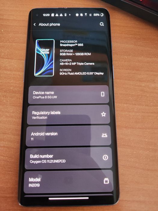 Vand One Plus 8/128gb