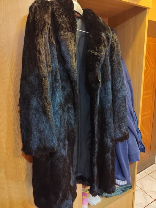 Haină damă din blană naturală de iepure, mărimea M, made in Germany