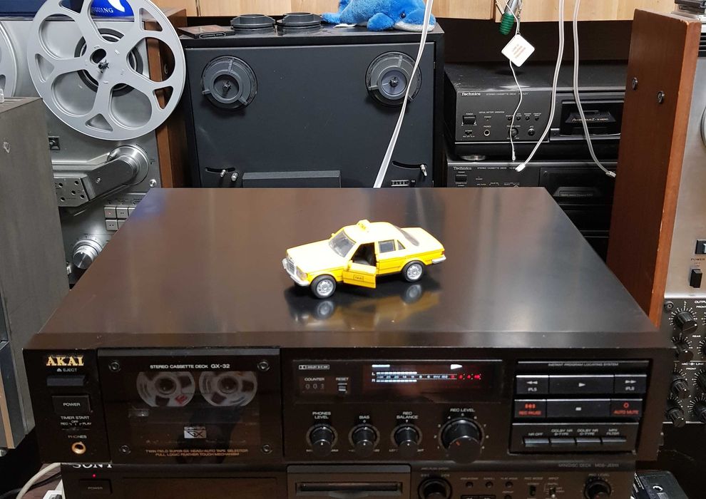 Casetofon Deck Audio Stereo Vintage  AKAI GX32 BLACK (Made in Japan)