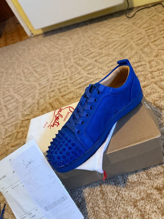 Christian Louboutin Vieira Blue Spikes  43 номер—стилни мъжки обувки