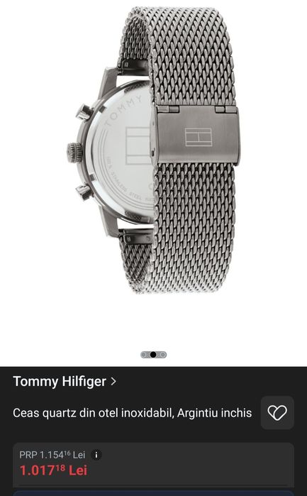 Ceas Tommy Hilfiger  otel inoxidabil,  nou!