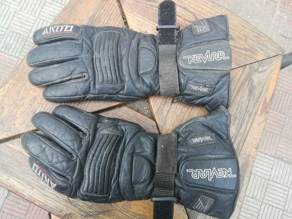 Pantalon piele groasă mărim 38 ptr moto ATV rockeri iarnă+1 per mănuși