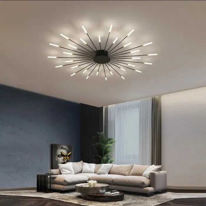 Модерна LED ЛЕД  фойерверки, цвете, скандинавска, полилеи (30 глави)