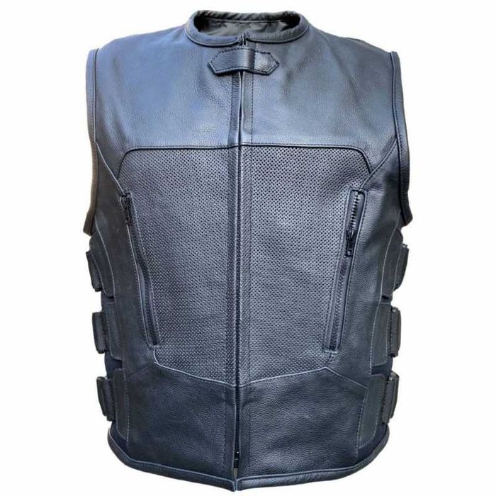 Кожен мото елек ROADER BLACK